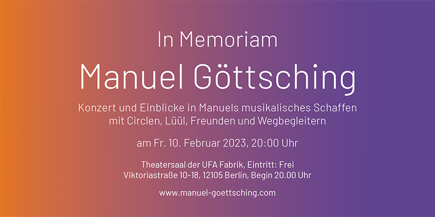 In Memoriam Manuel Gttsching